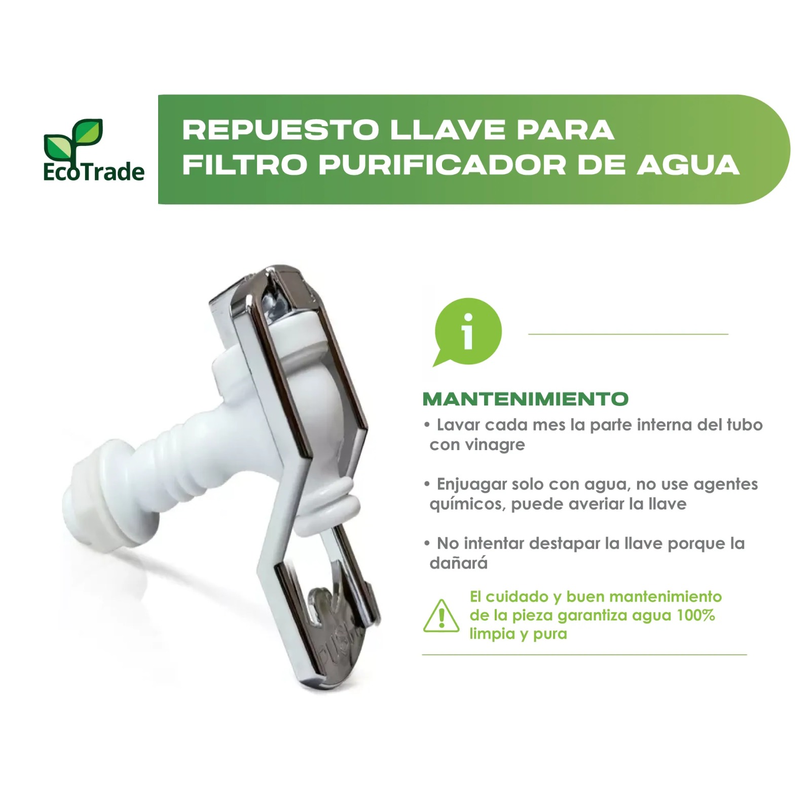 Miniatura 2 de Repuesto Llave Filtro Purificador 14LTS